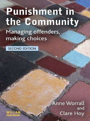 cover image of Punishment in the Community